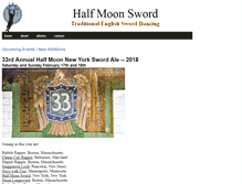 Tablet Screenshot of halfmoonsword.org